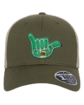 Flexfit Adult 110 Adjustable Mesh Cap - Olive Grn/ Khaki